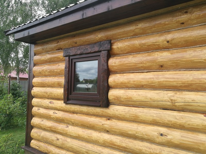 Наличники на окна в бане