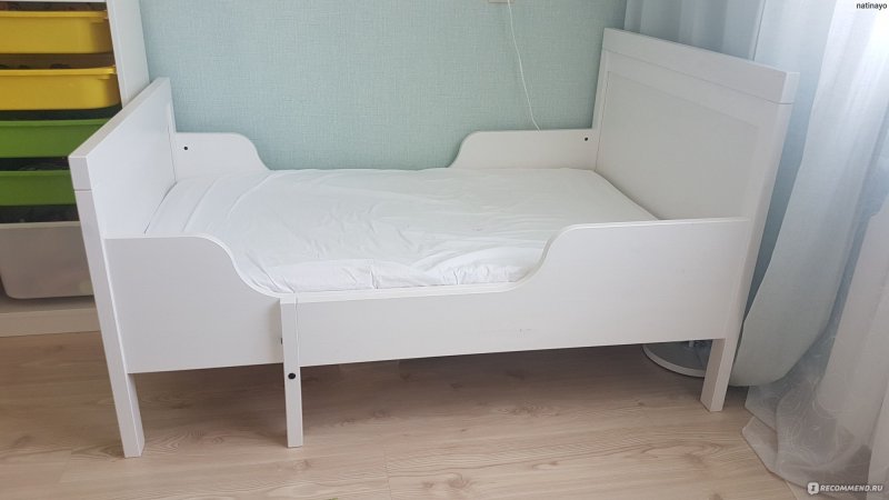 Sundvik СУНДВИК раздвижная кровать с реечным дном, белый80x200 см