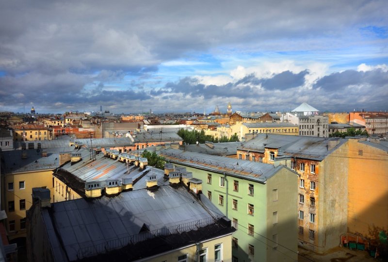 Крыши Санкт-Петербурга Моховая улица