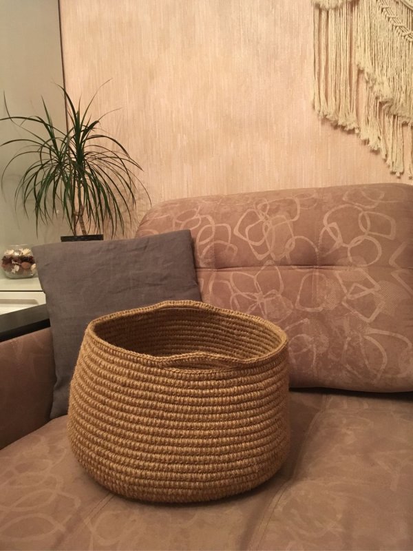 Корзина из джута