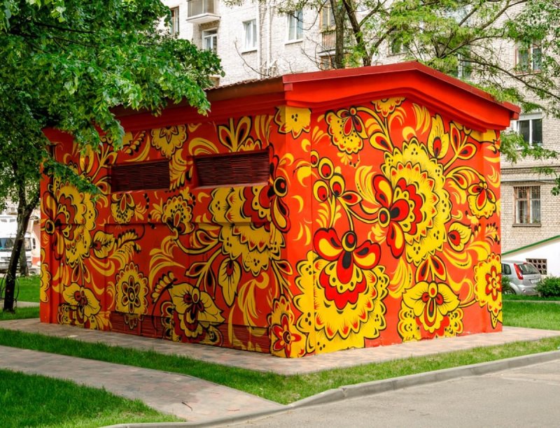 Шкаф в русском стиле