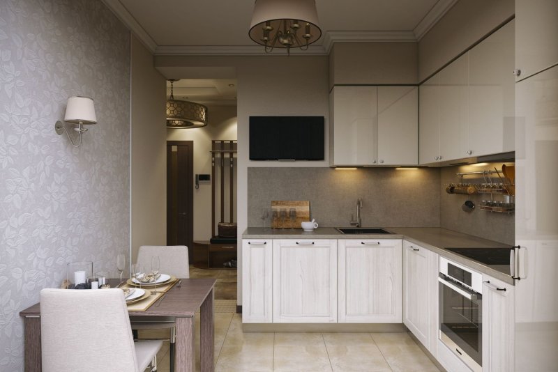 Интерьер кухни 9 кв метров