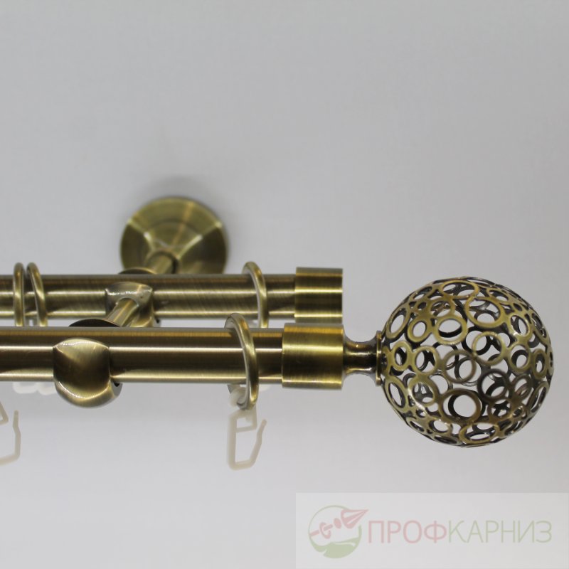 Бронзовый карниз для штор