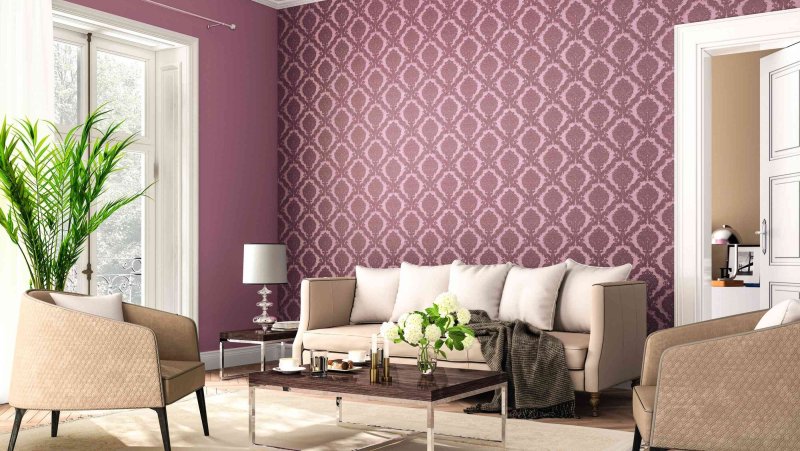 Обои Andrea Rossi Pianosa 54169-5 в интерьере