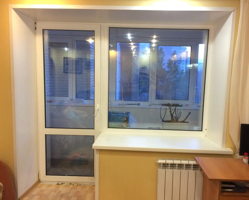 Балконный блок пластиковые