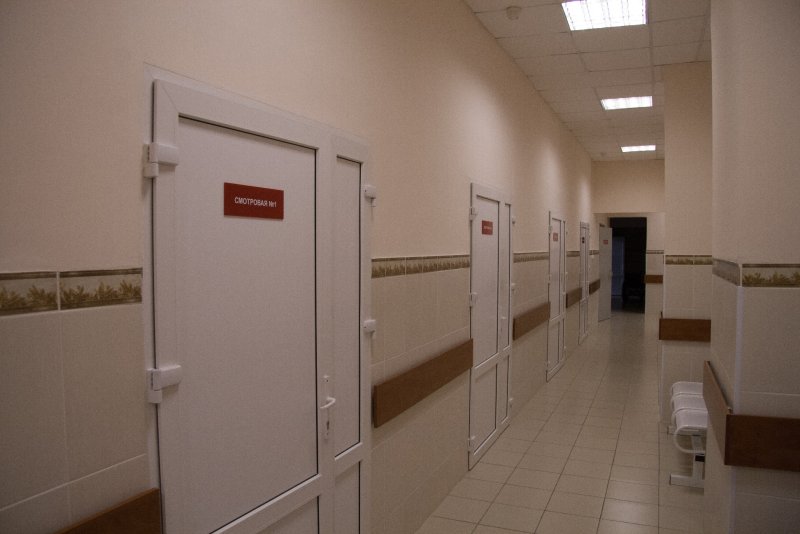 Кабинет коридора в больнице