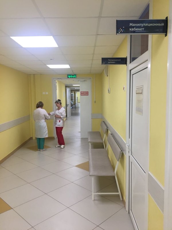 Кабинет коридора в больнице