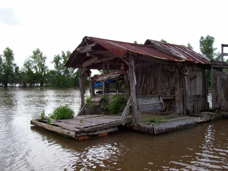 Луизиана домики на болоте