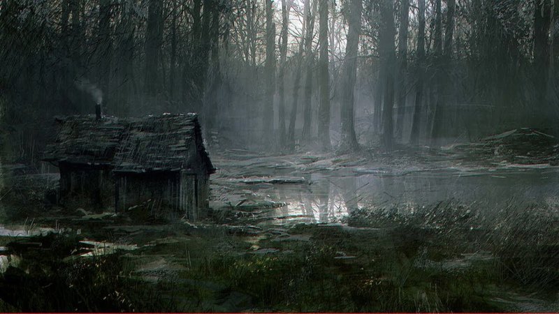 Хижина болото сталкер