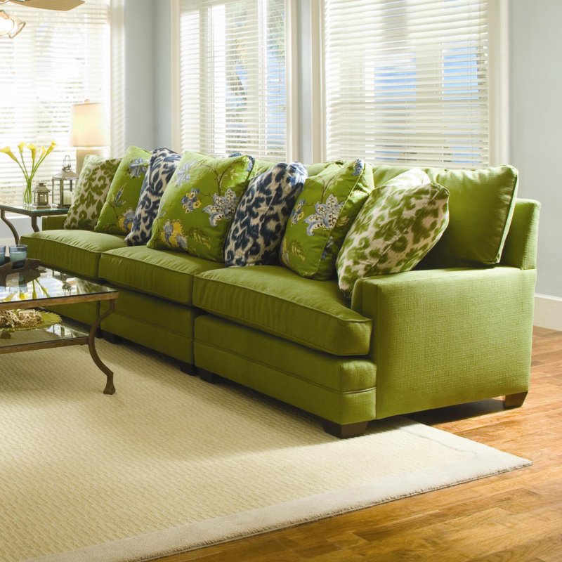 Emerald Velvet Sofa подушки