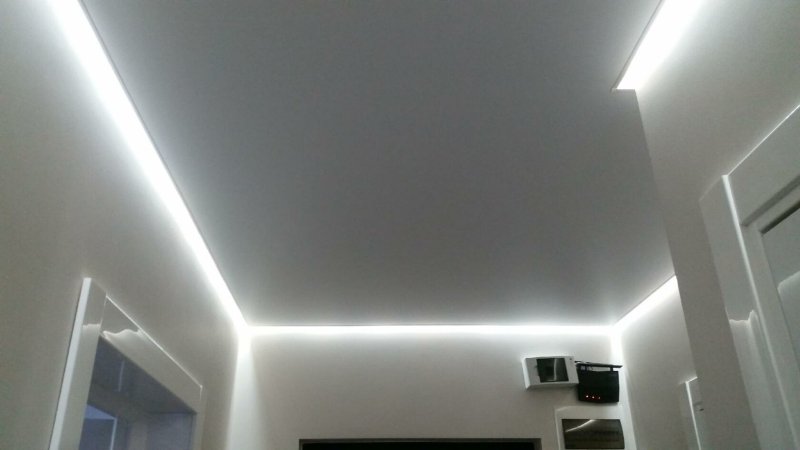 Контурная подсветка потолка