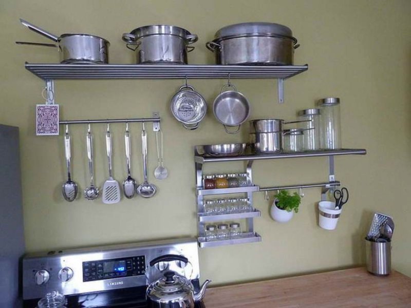 Икеа рейлинги ФИНТОРП черный для кухни