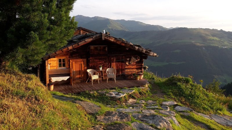 Berggasthaus Aescher в швейцарских Альпах