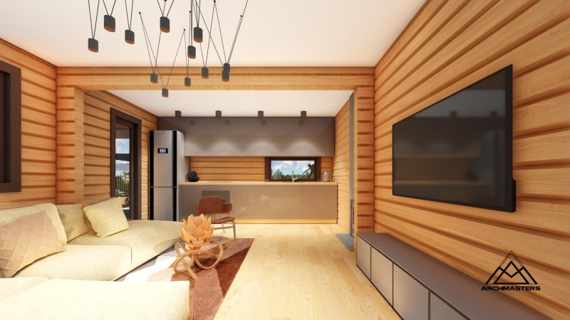 Tikkurila бежевый имитация бруса