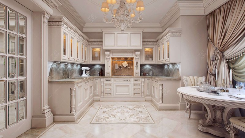 Кухня в классическом стиле светлая