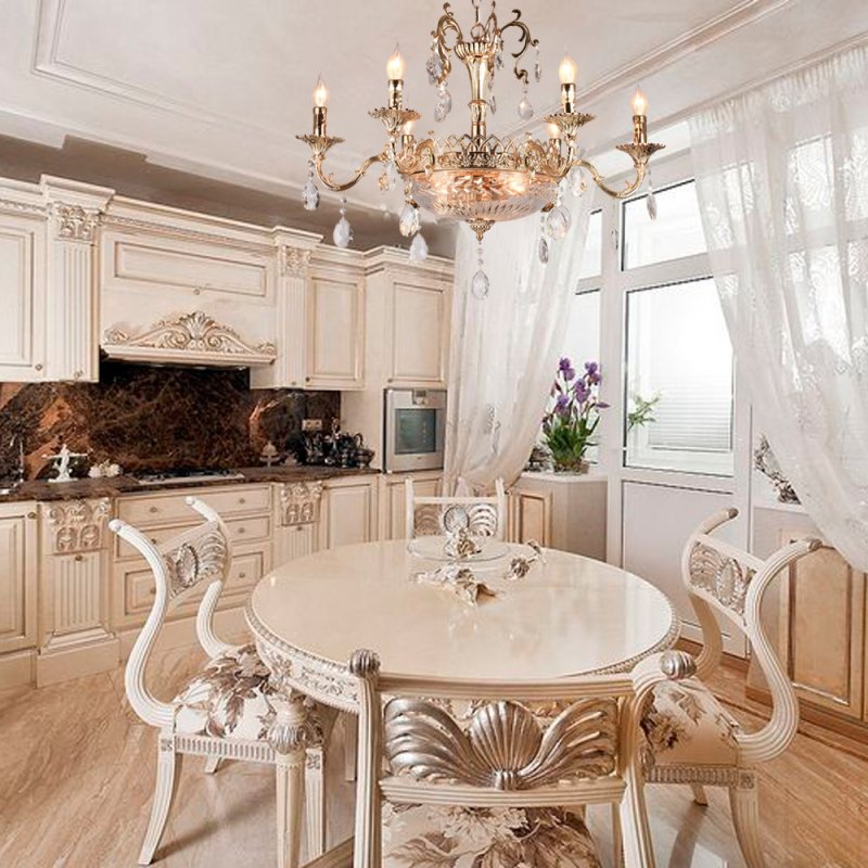 Кухня Лукреция слоновая кость