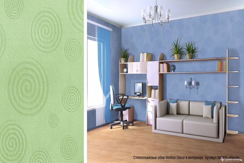 Стеклообои Wellton круги Decor