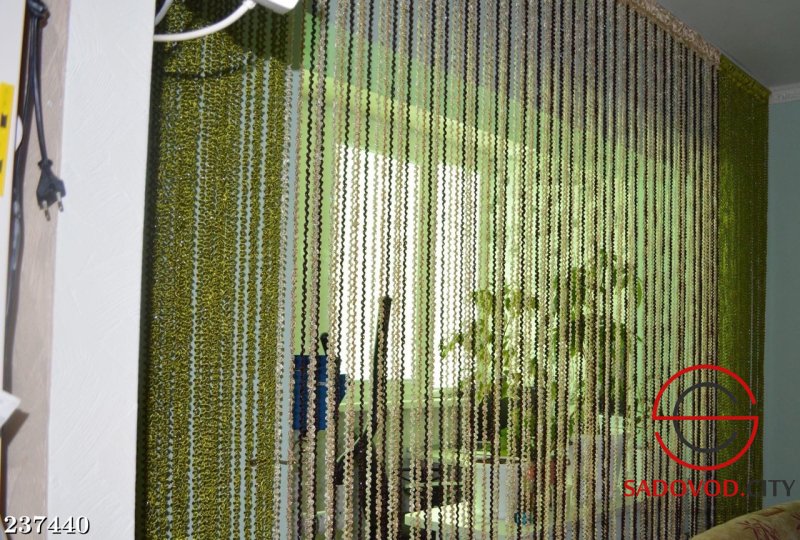 Шторы из нитей в интерьере