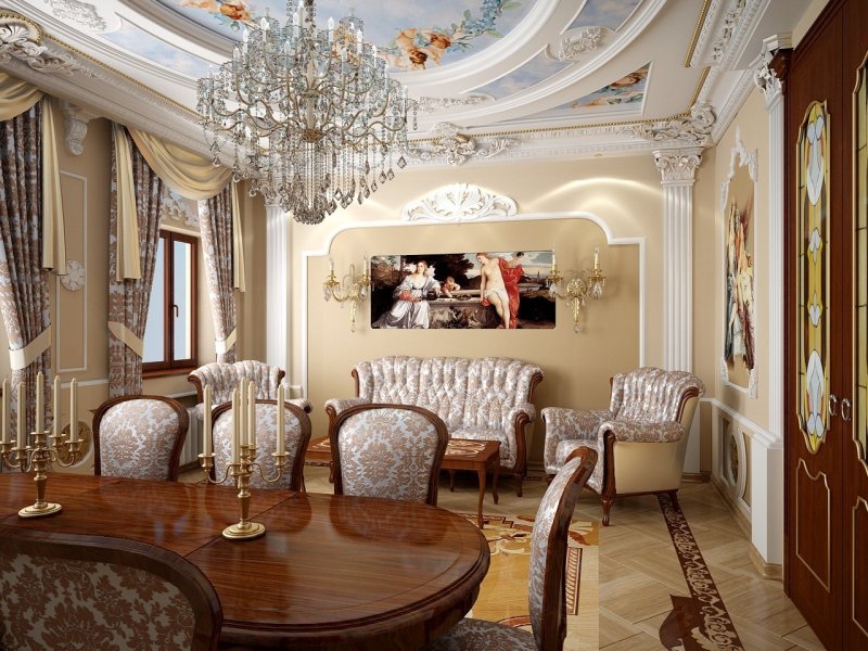 Гостиная Ампир Барокко