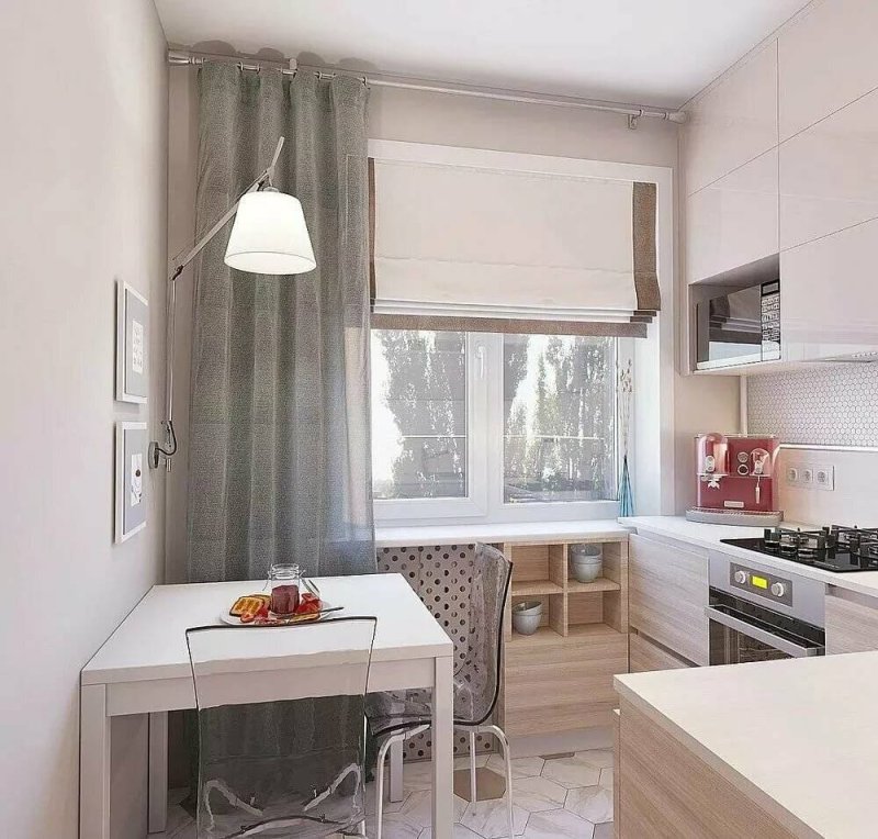 Планировка кухни 6 м2