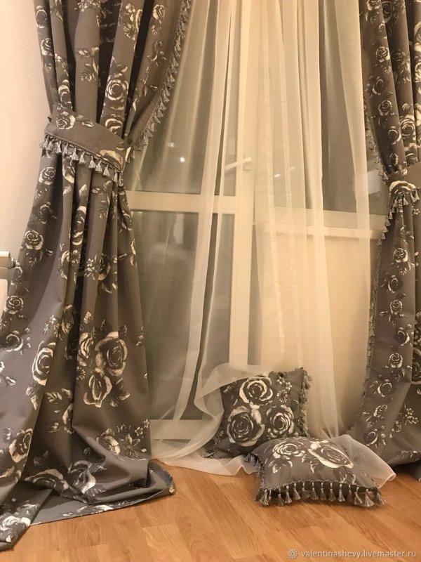 Портьеры с розами