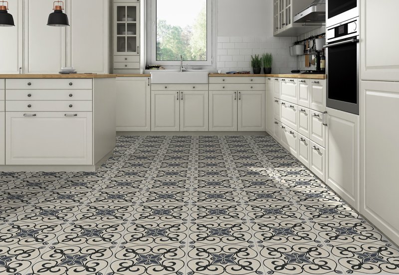 Плитка hidraulicos Brighton Grey 45x45 Halcon Ceramicas