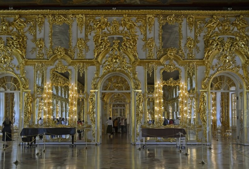 Екатерининский дворец в Царском селе интерьеры