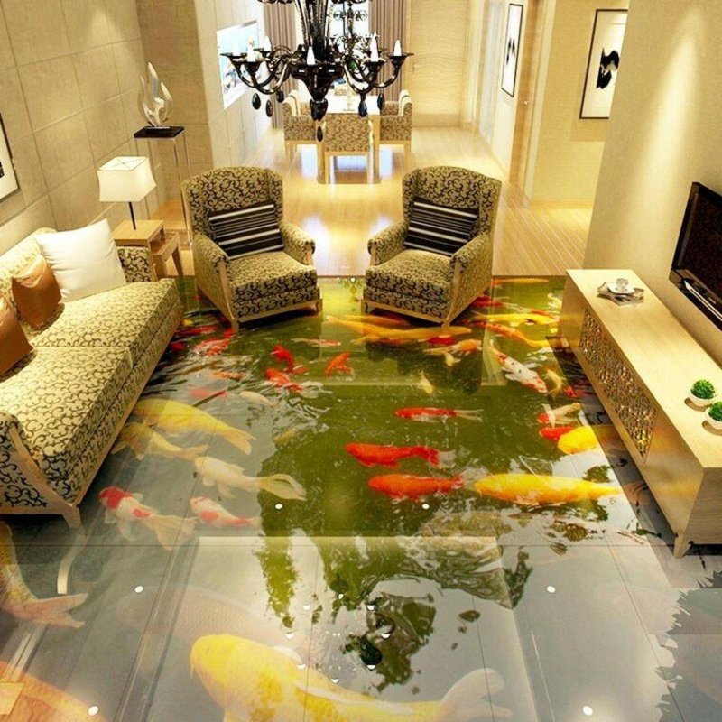 Эпоксидный наливной пол Epoxy Floor 3d