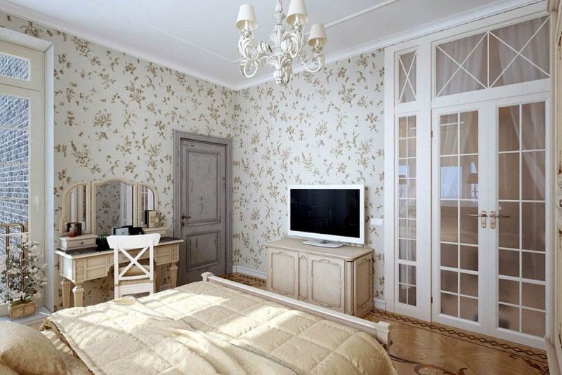 Обои Shabby Chic в интерьере