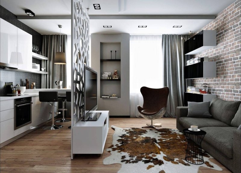 Планировка студия 30м 30 кв