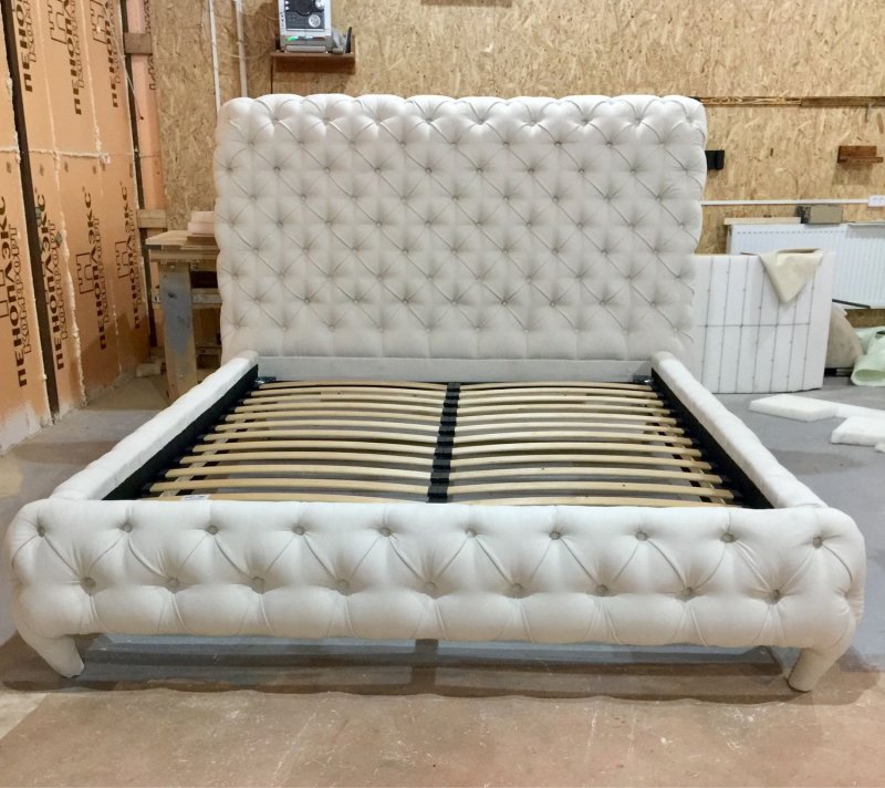 Кровать Элизабет 160х200 каретная стяжка