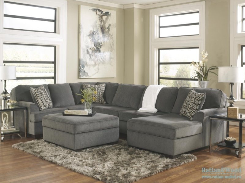 Американская мягкая мебель для гостиной Ashley Grey Sofa