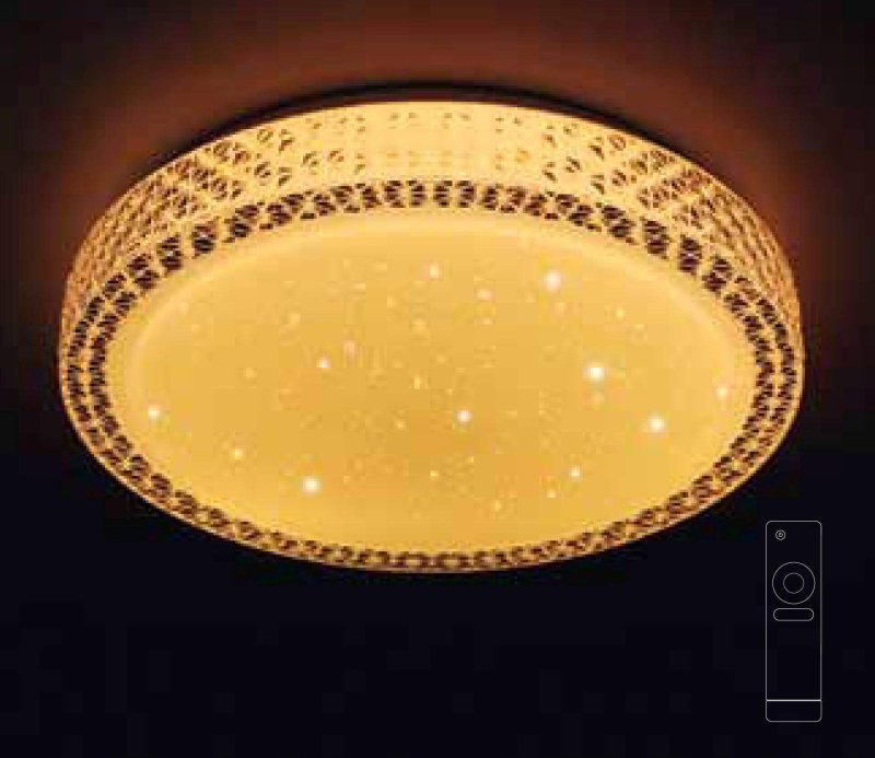 Светодиодный светильник Ambrella Light f85 WH 48w d400 Orbital 40 см