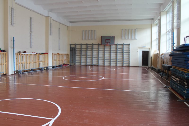 Зал физкультуры в школе