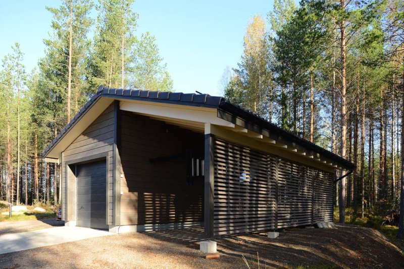 Barn House с односкатной крышей