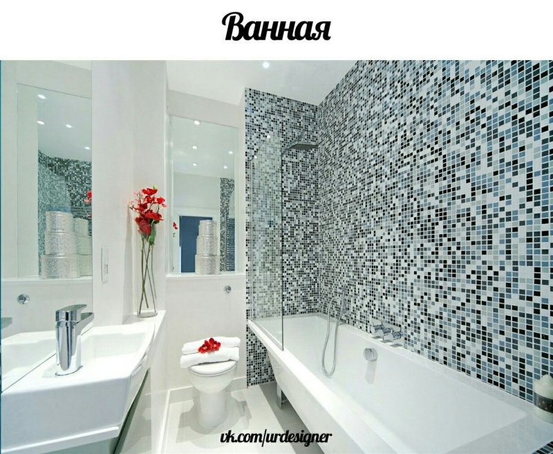 Плитка в ванную мозаика