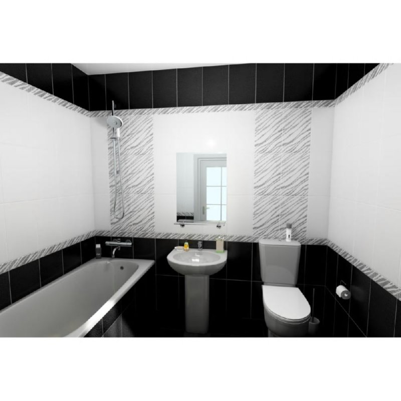 Dark Black Marble Bathroom плитка
