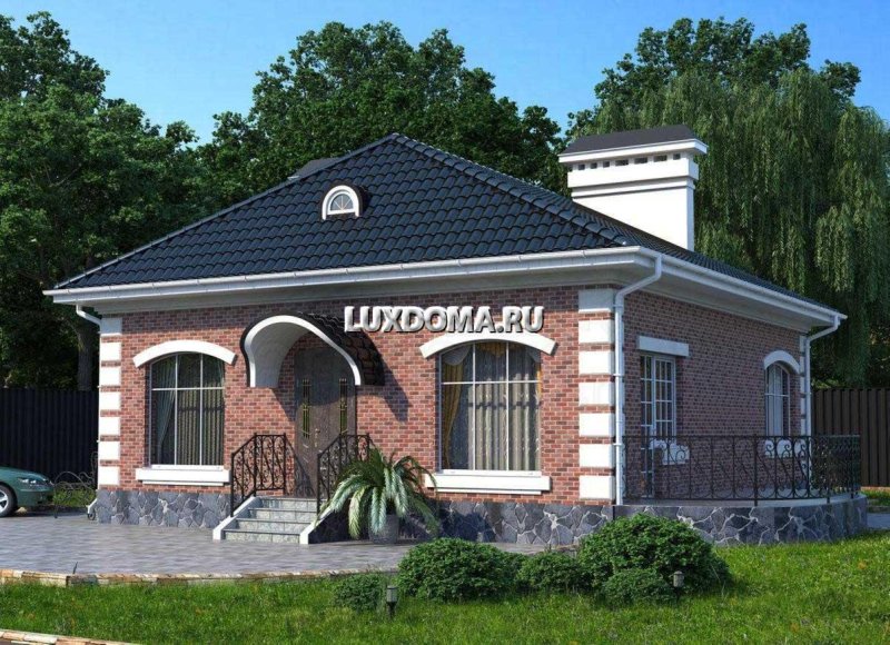 Кирпичный одноэтажный дом 140кв