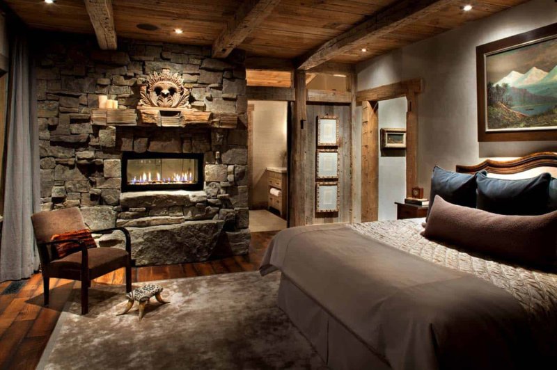 Rustic Wood Decor спальня