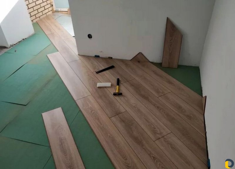 Укладка ламината по диагонали