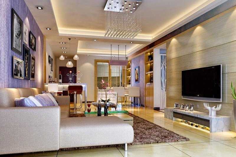 Освещение в гостиной