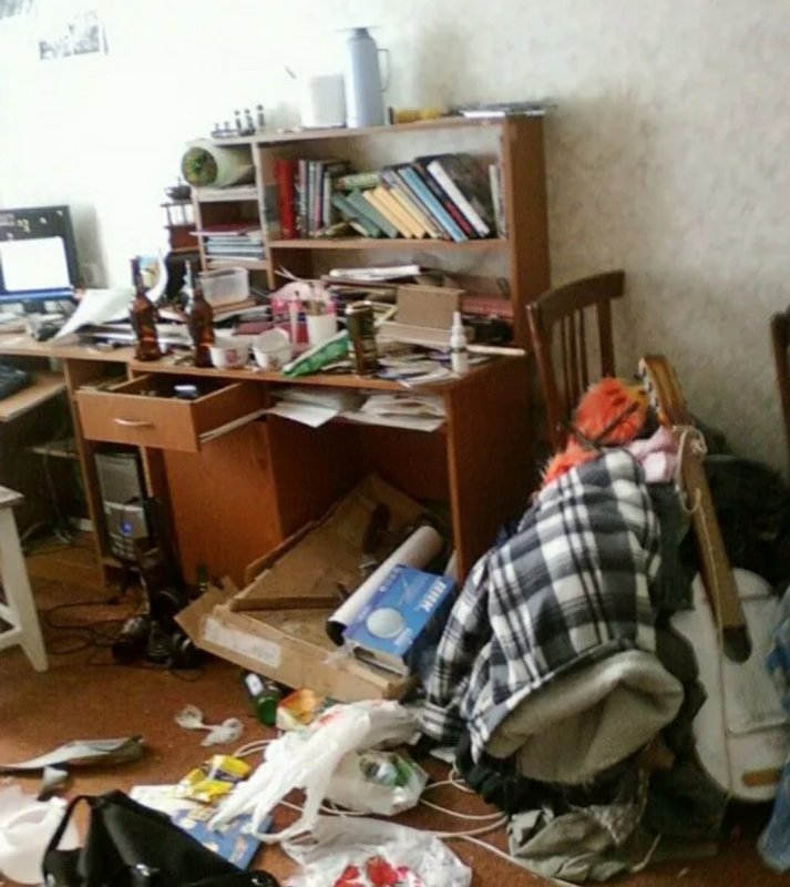 Уборка квартир до и после
