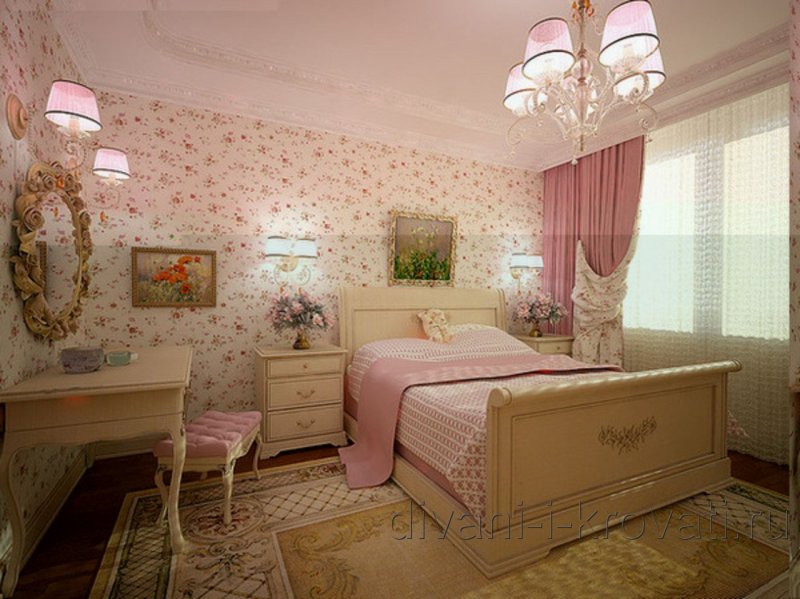 Спальня в нежных тонах