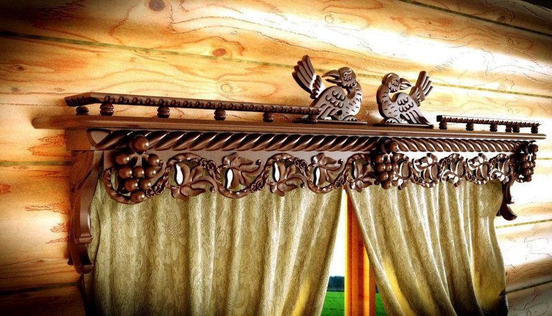Широкий карниз для штор