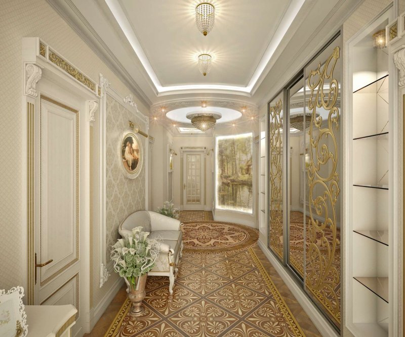 Интерьер коридора в квартире (107 фото)