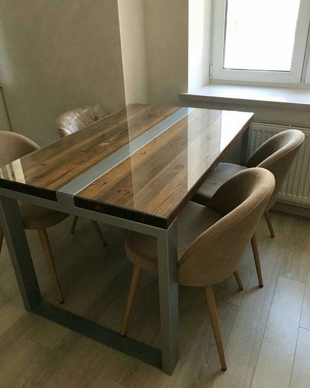 Кухонный стол в стиле лофт