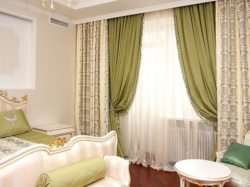 Портьеры в спальню
