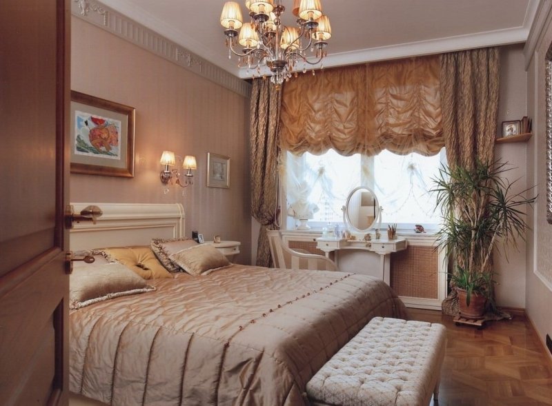 Французские шторы в спальню