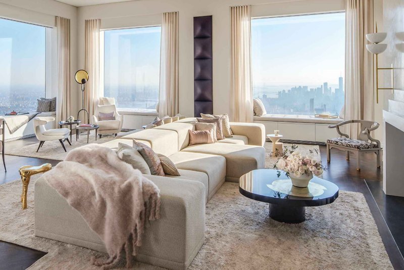 432 Park Avenue Нью-Йорк интерьер