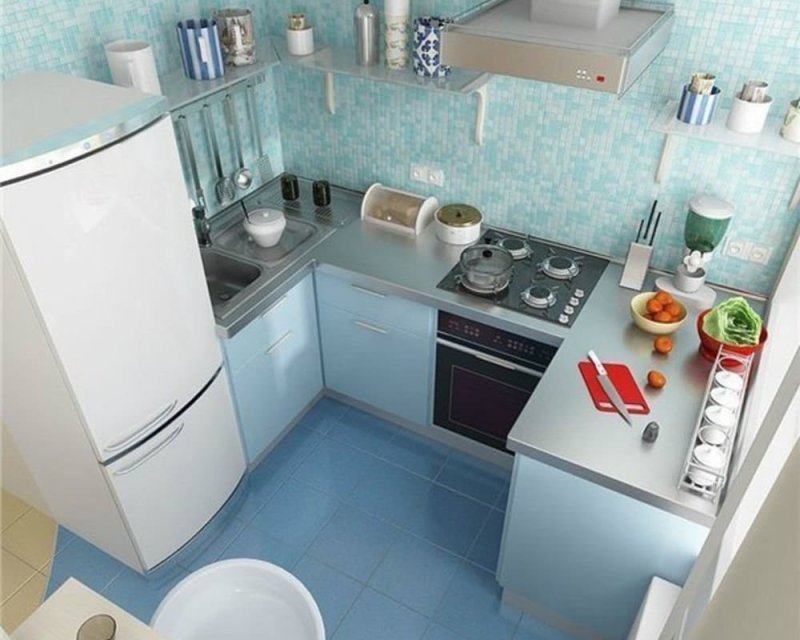Интересные решения для кухни в хрущевке